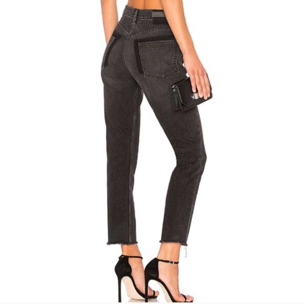 GRLFRND Karolina High-Rise Skinny in Black Heart